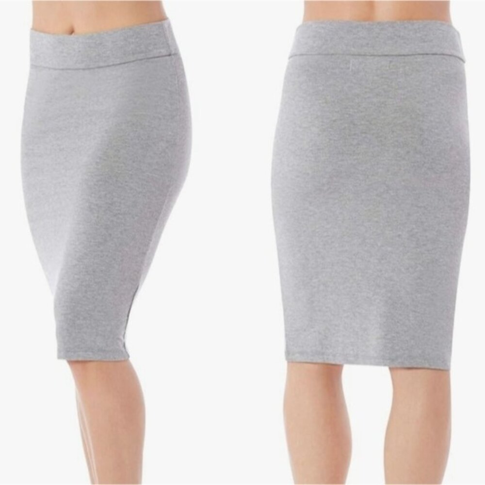 Rohb by Joyce Azria Pencil Tube Skirt Size XS New Gray Business Casual Comfort
